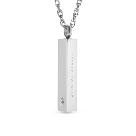minimalist urn necklace