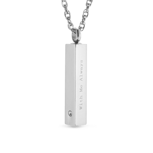 minimalist urn necklace