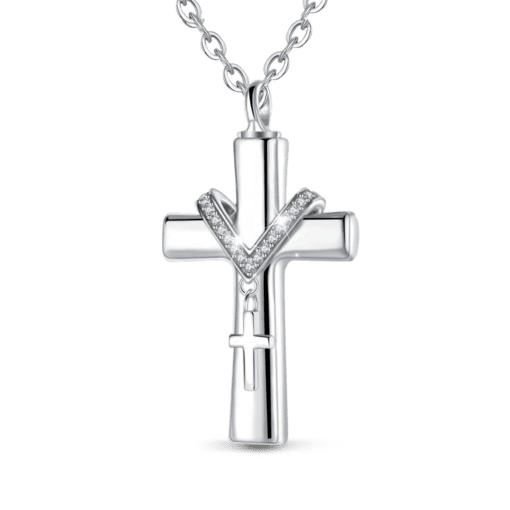 Cross Urn Necklace trinity copy